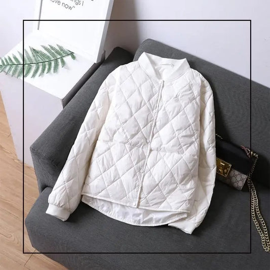 Quilted Jacket - White