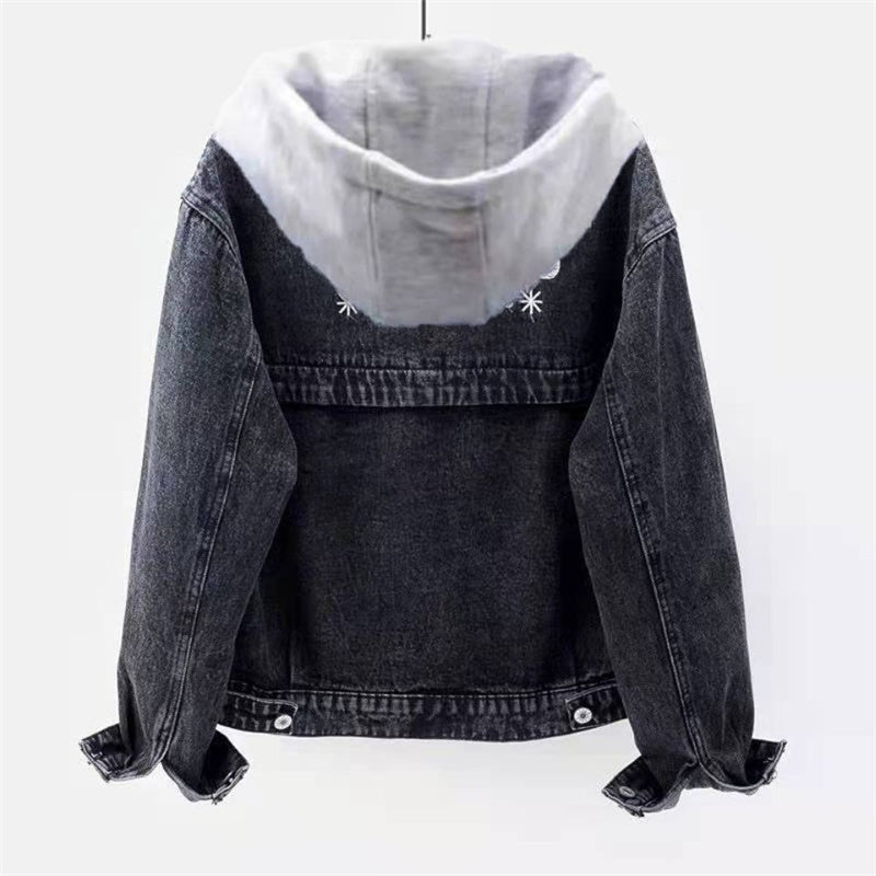 Denim Jacket with Hood