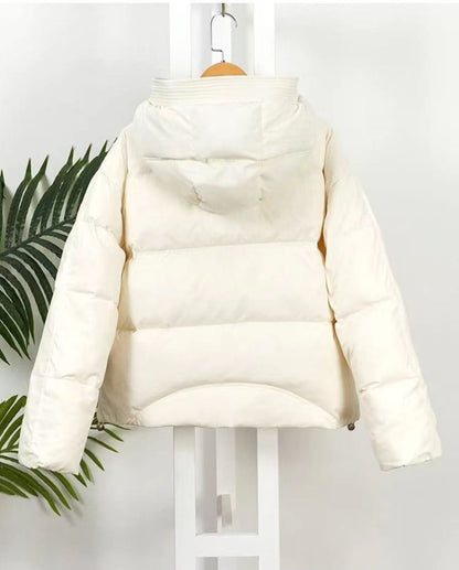 Long Puffer Coat - White