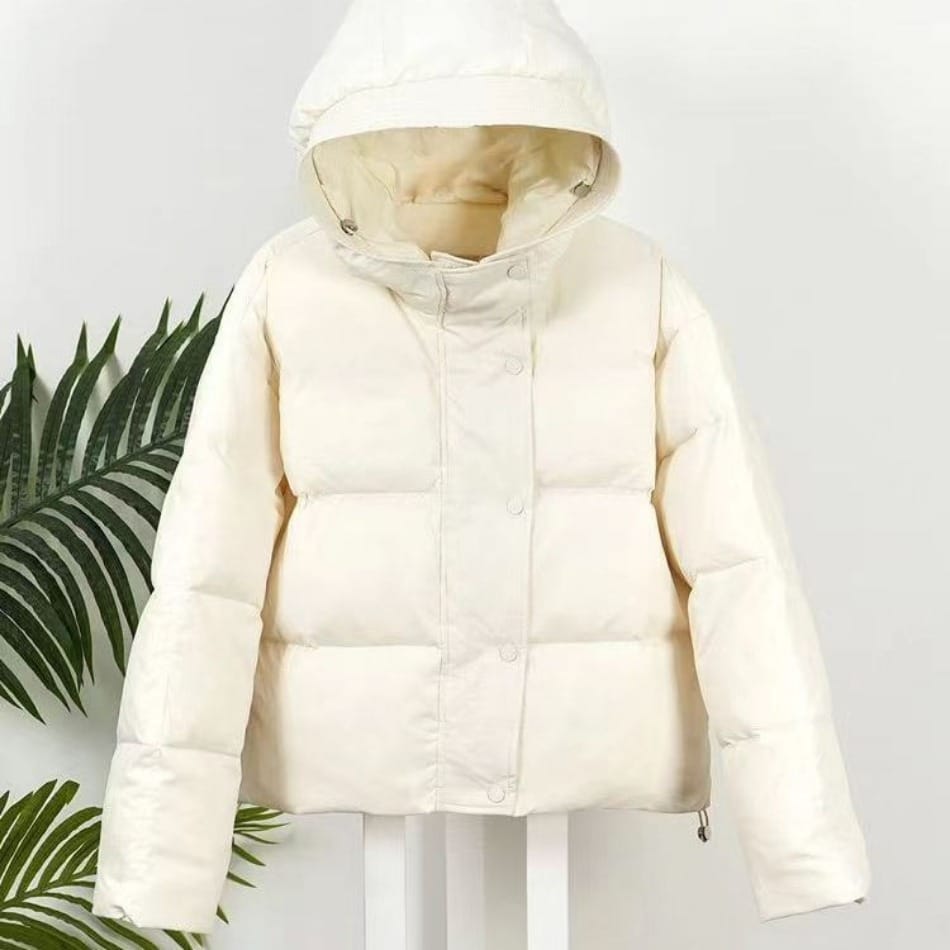 Long Puffer Coat - White