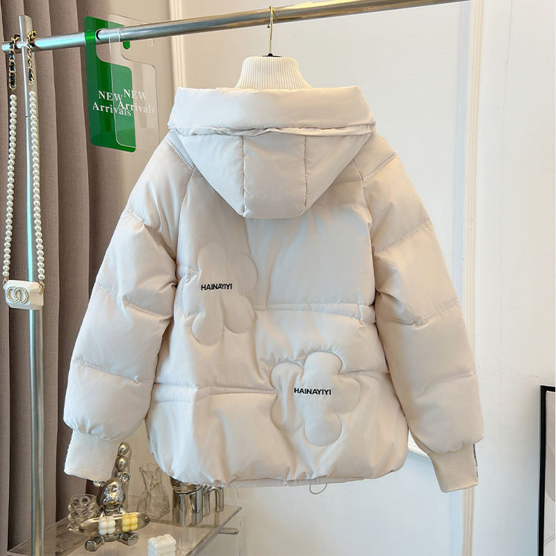 Trendy Hooded Puffer - White