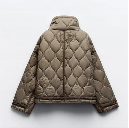 Quilted Jacket with Zipper Pockets